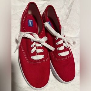 Keds Vibrant Red Canvas Shoes